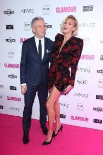 Anja Rubik gets Glamour Woman of the Year award Anja Rubik gets Glamour Woman of the Year award on September 19, 2018 in Warsaw, Poland. Anja Rubik with Polish MP Robert Biedron. EN_01339496_0289 