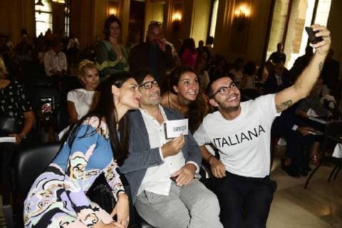 Who s who award ceremony in the picture: Claudio Cecchetto with RADIO DJ  Copyright: xSimonaxChiocciax xIPAx xSimonaxChioccia_Fotosickix