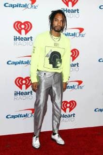 Miquel arrives for the iHeartRadio Music Festival at the T-Mobile Arena in Las Vegas, Nevada on September 21, 2018.  LVP2018092181 JAMESxATOA