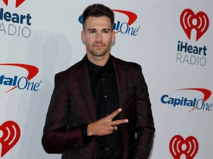 Actor James Maslow arrives for the iHeartRadio Music Festival at the T-Mobile Arena in Las Vegas, Nevada on September 21, 2018.  LVP2018092102 JAMESxATOA