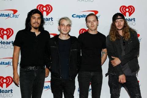 Rock band Badflower arrives for the iHeartRadio Music Festival at the T-Mobile Arena in Las Vegas, Nevada on September 21, 2018.  LVP2018092112 JAMESxATOA