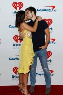 Jared Haibon and Ashley Iaconetti arrives for the iHeartRadio Music Festival at the T-Mobile Arena in Las Vegas, Nevada on September 21, 2018.  LVP2018092125 JAMESxATOA