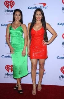 22 September 2018 - Las Vegas, NV - Brie Bella, Nikki Bella. 2018 iHeartRadio Music Festival at T-Mobile Arena. Photo Credit: MJT AdMedia 230404 2018-09-22 NV Las Vegas Etats-Unis  Copyright: xAdMediax STAR_230404_050