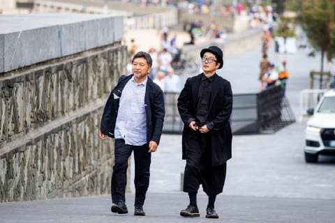 September 23, 2018 - San Sebastian, Spain - Hirokazu Kore eda (L) and Lily Franky during the photocall for Donostia Award at the 66th San Sebastian International Film Festival on September 23, 2018 in San Sebastian, Spain. San Sebastian Spain  - ZUMAn230 20180923_zaa_n230_223 Copyright: xManuelxRomanox