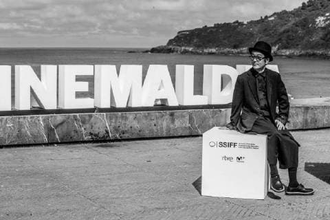 September 23, 2018 - San Sebastian, Spain - (EDITOR S NOTE: Image was converted to black and white) Lily Franky during the photocall for Donostia Award at the 66th San Sebastian International Film Festival on September 23, 2018 in San Sebastian, Spain. San Sebastian Spain  - ZUMAn230 20180923_zaa_n230_246 Copyright: xManuelxRomanox