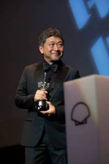 September 23, 2018 - San Sebastian, Spain - Japanese director Hirokazu Kore-Eda receives the Donostia Award in recognition of his prestigious film career during the 66th San Sebastian Film Festival, in the northern Spanish Basque city of San Sebastian on September 23, 2018. San Sebastian Spain  - ZUMAn230 20180923_zaa_n230_1090 Copyright: xManuelxRomanox