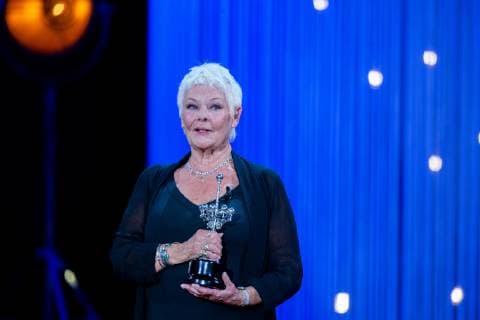September 25, 2018 - San Sebastian, Spain - Actress Judi Dench receives the Donostia Award during the 66th San Sebastian International Film Festival at the Kursaal Palace on September 25, 2018 in San Sebastian, Spain San Sebastian Spain  - ZUMAn230 20180925_zaa_n230_481 Copyright: xManuelxRomanox