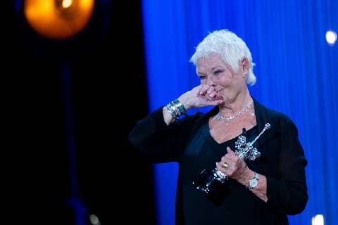 September 25, 2018 - San Sebastian, Spain - Actress Judi Dench receives the Donostia Award during the 66th San Sebastian International Film Festival at the Kursaal Palace on September 25, 2018 in San Sebastian, Spain San Sebastian Spain  - ZUMAn230 20180925_zaa_n230_460 Copyright: xManuelxRomanox