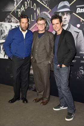 Achim von Borries Henk Handloegten and Tom Tykwer at the preview of the documentary 1929 The year Babylon in the former silent film cinema Delphi Berlin 25 09 2018 Foto:xN.xKubelkax xFuturexImage