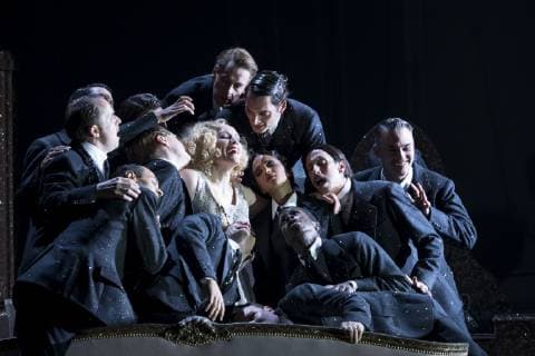 Singer Sara Jakubiak as Marietta choral soloist on 26 09 2018 during the photo rehearsal for the music theater Psychothriller DIE TOTE STADT in the Berlin Komische Oper Unter den Linden Premiere 30 09 2018 Die tote Stadt Berlin