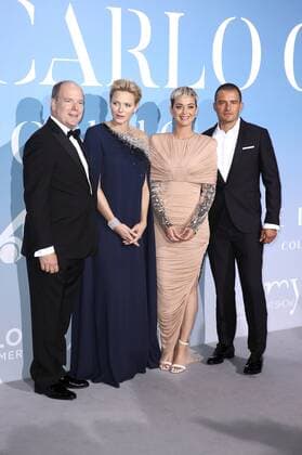Prince Albert II of Monaco Princess Charlene of Monaco Katy Perry and Orlando Bloom at the 2 Monte Carlo Gala for the Global Ocean 2018 at the Terraces of Opera at Monte Carlo Monaco 26 09 2018 Foto:xG.xMatzkax xFuturexImage