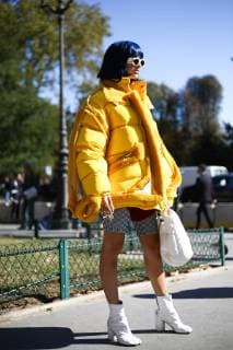 Sita Abellan posing on the street outside of the Maison Margiela show during Paris Fashion Week - Sept 26, 2018 - PFW: Spring 2019 Street Style Day 3, Paris France  Copyright: xValentinaxRanierix h_00551686