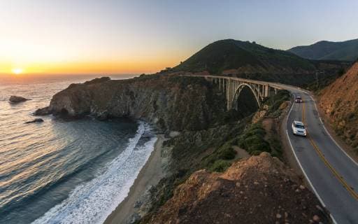 Sunset over Bixby Creek Bridge, Big Sur, California, United States of America, North America Copyright: TomsxAuzins 1276-201