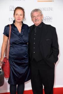 Wolfgang Winkler with daughter Sabine at the Goldene Henne 2018 in the fair Leipzig on 28 09 2018 Red carpet