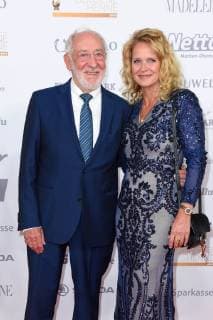 Dieter Hallervorden with girlfriend Christiane Zander at the Goldene Henne 2018 in the Messe Leipzig on 28 09 2018 Red Carpet