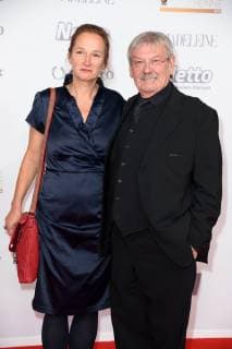 Wolfgang Winkler with daughter Sabine at the Goldene Henne 2018 in the fair Leipzig on 28 09 2018 Red carpet