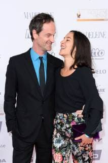 Joerg Hartmann with friend Silvia Medina at the Goldene Henne 2018 in the fair Leipzig on 28 09 2018 Red carpet