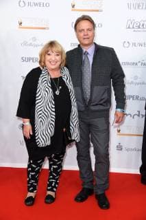 Angelika Mann with husband Ralf Rasch at the Goldene Henne 2018 in the fair Leipzig on 28 09 2018 Red carpet