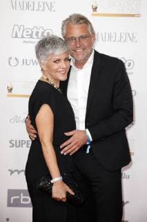 Birgit Schrowange with friend Frank Spothelfer at the 24th Golden Henne 2018 in Leipzigs Leipzig Fair 28 09 2018 Foto:xS.xGabschx xFuturexImage