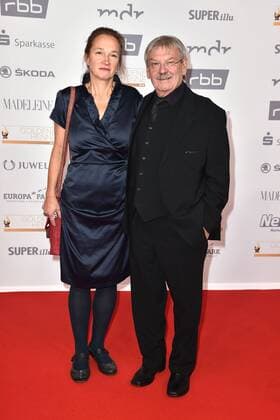 Wolfgang Winkler and his daughter Sabine at the award ceremony The Goldene Henne on 28 09 2018 in Leipzig The Goldene Henne 2018 Awarded in Leipzig
