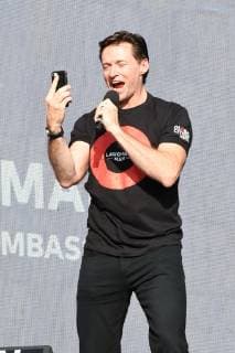 NEW YORK, NY - SEPTEMBER 29: Hugh Jackman at the 2018 Global Citizens Music Festival in Central Park, New York City on September 29, 2018. Copyright: xJohnxPalmerx