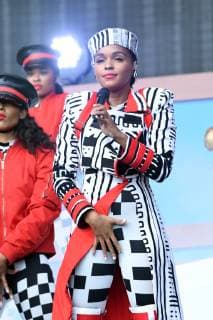 NEW YORK, NY - SEPTEMBER 29: Janelle Monae at the 2018 Global Citizens Music Festival in Central Park, New York City on September 29, 2018. Copyright: xJohnxPalmerx