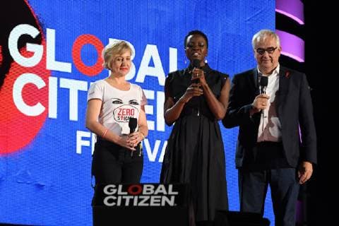 NEW YORK, NY - SEPTEMBER 29: Danai Gurira at the 2018 Global Citizens Music Festival in Central Park, New York City on September 29, 2018. Copyright: xJohnxPalmerx