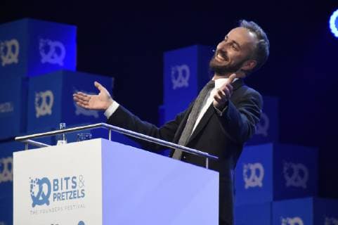 Jan Böhmermann at the 6-bit Pretzels Founders Festival 2018 at the ICM Munich 30 09 2018 Foto:xP.xSchönbergerx xFuturexImage