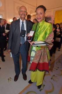 Jocelyn Bernadette Smith with accompaniment at the awarding of the special order of merit for the Day of German Unity at the Bellevue Palace in Berlin on 02 10 2018