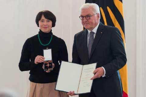 Berlin GER Berlin Award ceremony Culture unites at Schloss Bellevue Berlin by Kathrin Ollroge Photo artist Frank Walter Steinmeier Order of Merit Order of Merit of the Federal Republic of Germany 02 10 2018 Copyright: xUwexKoch xEibner-Pressefotox EP_ukh