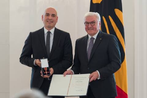 Prof. Dr. Ulrich S Schubert Walter Walter Steinmeier Award of the Order of Merit of the Federal Republic of Germany 02 10 2018 Copyright: xUwexKoch xEibner-Pressefotox EP_ukh