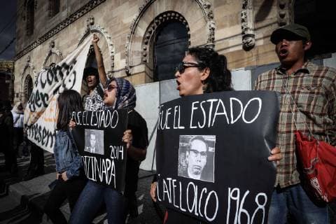 October 2 2018 EUM20181002NAC47 JPG CITY OF MEXICO Anniversary Anniversary Movement 68 October 2, 2018 Aspect of the march of protesters to the Zocalo Capitalino in commemoration for the 50 years of the student massacre in the Plaza de las Tres Culturas in Tlatelolco Photo Agencia EL UNIVERSAL Juan Carlos Reyes RCC  - ZUMAu78_ 20181002_zaf_u78_064 Copyright: xJuanxCarlosxReyesxGarciax
