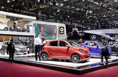 Smart EQ forfour was presented during the International Motor Show in Paris, on Tuesday, October 2nd, 2018. (CTKxPhoto RenexFluger) CTKPhotoF201810030089001 