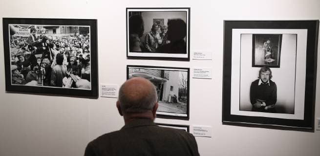 Tour for journalists of photographic exhibition on crucial moments of Czechoslovakia named Fateful Moments of Czechoslovakia was held at the Old Town Hall in Prague, Czech Republic, on October 4, 2018. The exhibition is held on the occasion of 100th anniversary of establishment of Czechoslovakia. (CTKxPhoto OndrejxDeml) CTKPhotoP201810040483301  dml 004