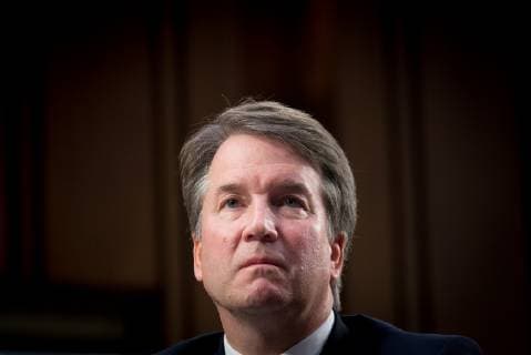 October 5, 2018 : FILE - Republicans in the US Senate, with the help of a lone Democrat, have voted to advance Brett Kavanaugh to a final floor vote, propelling the federal judge one step closer to the supreme court. Faced with multiple allegations of sexual misconduct, Kavanaugh cleared a key procedural hurdle in a narrow 51-49 vote that fell sharply along party lines. The outcome paved the way for a final vote as early as Saturday. Pictured: September 4, 2018 - Washington, District of Columbia, U.S. - U.S. Supreme Court nominee Judge Brett Kavanaugh appears before the Senate Judiciary Committee for his confirmation hearing on Capitol Hill. Washington U.S. - ZUMAs226 20180904_zap_s226_036 Copyright: xErinxScottx