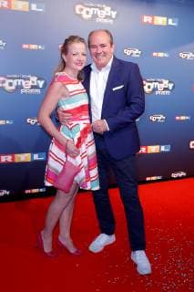 Wolfram Kons with his wife Alexa at the award ceremony The German Comedy Award 2018 on 7 10 2018 in Koeln German Comedy Award 2018 in Koeln
