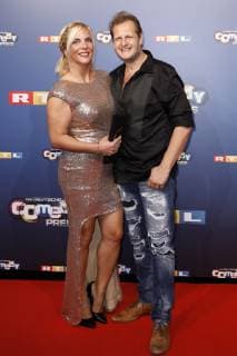 Jens Büchner with his wife Daniela at the presentation of the 22 German Comedy Award 2018 in the Brainpool Studios Cologne 07 10 2018 Foto:xC.xHardtx xFuturexImage