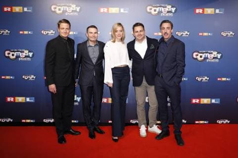 Holger Stockhaus Guest Judith Richter Paul Sedlmeir and Alexander Schubert at the presentation of the 22 German Comedy Award 2018 in the Brainpool Studios Cologne 07 10 2018 Foto:xC.xHardtx xFuturexImage