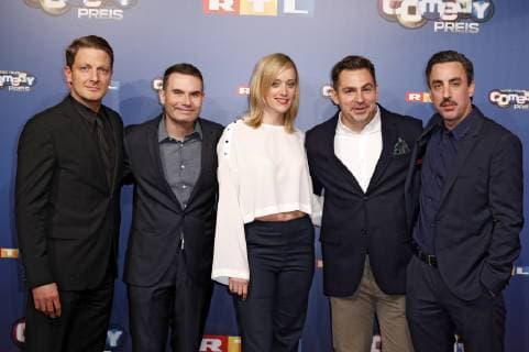 Holger Stockhaus Guest Judith Richter Paul Sedlmeir and Alexander Schubert at the presentation of the 22 German Comedy Award 2018 in the Brainpool Studios Cologne 07 10 2018 Foto:xC.xHardtx xFuturexImage