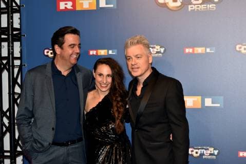 Bastian Pastewka his wife Heidrun and Michael Mittermeier will be coming to Cologne on 07 10 2018 for the German Comedy Award 2018