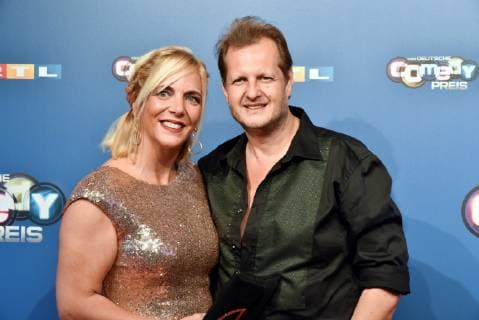 Jens Büchner with his wife Danni arrives on 07 10 2018 in Cologne for the German Comedy Award 2018