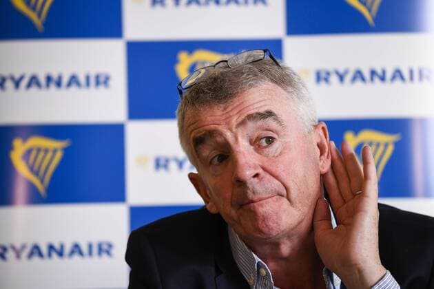 News Themen der Woche KW41 News Bilder des Tages Ryanair CEO Michael O Leary pictured during a press conference of Irish low-cost airline Ryanair, Tuesday 09 October 2018 in Machelen.  LAURIExDIEFFEMBACQ 05443787