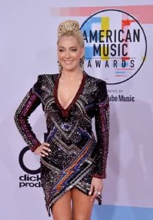 Singer Erika Jayne arrives for the 46th annual American Music Awards at the Microsoft Theater in Los Angeles on October 9, 2018.  LAP20181009072 JIMxRUYMEN