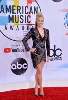 Singer Erika Jayne arrives for the 46th annual American Music Awards at the Microsoft Theater in Los Angeles on October 9, 2018.  LAP20181009073 JIMxRUYMEN