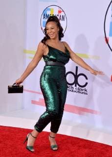 Dancer Nia Sioux arrives for the 46th annual American Music Awards at the Microsoft Theater in Los Angeles on October 9, 2018.  LAP20181009061 JIMxRUYMEN