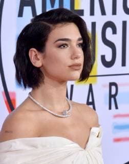 Singer Dua Lipa arrives for the 46th annual American Music Awards at the Microsoft Theater in Los Angeles on October 9, 2018.  LAP20181009104 JIMxRUYMEN