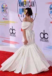 Singer Dua Lipa arrives for the 46th annual American Music Awards at the Microsoft Theater in Los Angeles on October 9, 2018.  LAP20181009110 JIMxRUYMEN