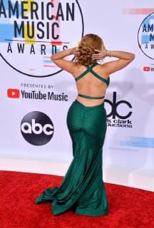 Singer Charisse Mills arrives for the 46th annual American Music Awards at the Microsoft Theater in Los Angeles on October 9, 2018.  LAP20181009125 JIMxRUYMEN