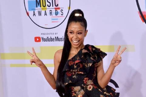 Actress Liza Koshy arrives for the 46th annual American Music Awards at the Microsoft Theater in Los Angeles on October 9, 2018.  LAP20181009140 JIMxRUYMEN