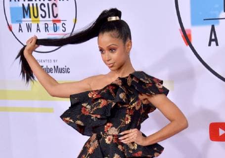 Actress Liza Koshy arrives for the 46th annual American Music Awards at the Microsoft Theater in Los Angeles on October 9, 2018.  LAP20181009142 JIMxRUYMEN